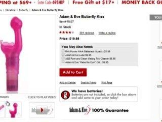 Butterfly Kiss Vibrator zum Verkauf 9,98 $ nur billige Sex-Spielzeug bei Adam und Eva