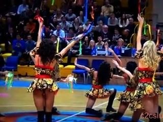 hot russische Cheerleadern sexy Tanz