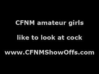 cfnm Babe geben Amateur-Typ, der ein Handjob für Fetisch Gruppe